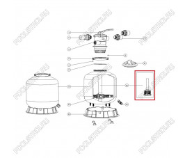 Дюзовая коробка 89011605 в комплекте с трубой для Aquaviva P500